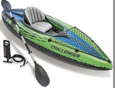 Intex Challenger K1 Kajak Set - Schlauchboot, Paddel, Pumpe, 274x76x33 cm 68305