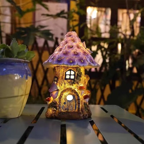 Solar feenhaus garten deko led - solar,