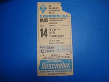84/85 Ticket SV Waldhof