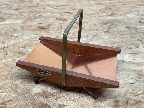 Vintage teakholz kupfer schale - teakholz,