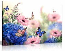 Rosa blaue Blumen