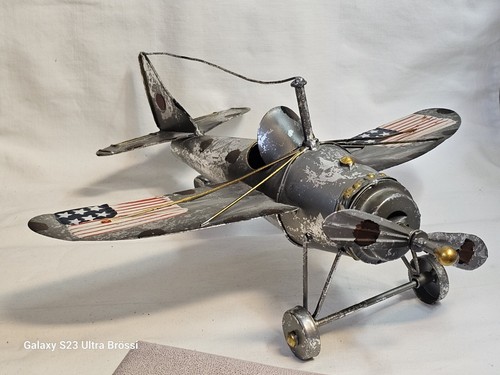 Flugzeug deko metall handmade - flugzeug,