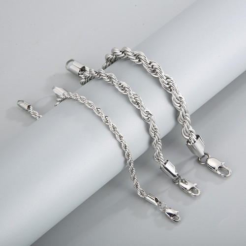 Edelstahl armband kordelkette - edelstahl,