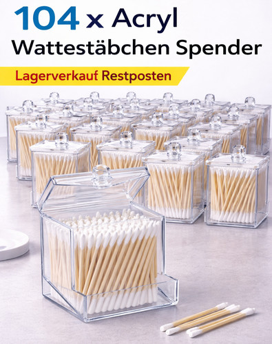 104 stk acryl - 104, wattestäbchen