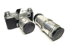 Praktina FX Spiegelreflexkamera mit zwei Objektiven / Retro / Vintage / Germany