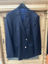 Eduard Dressler Clubsakko Blazer Herren Gr.60 Nachtblau, Schurwolle
