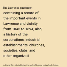 The Lawrence gazetteer