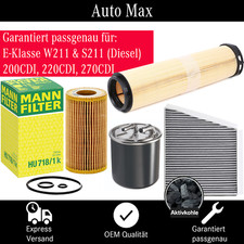 Filterset Inspektionspaket MERCEDES E-KLASSE W211 S211 | 200 220 270 CDI