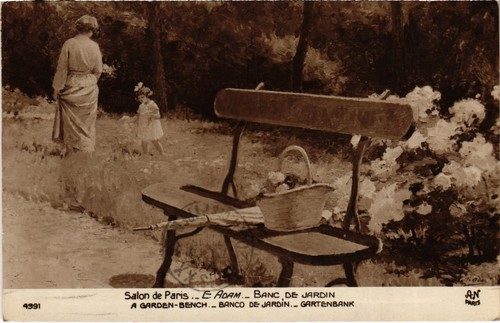 Cpa banc jardin e - ak, de