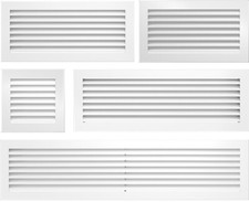 Lüftungsgitter Luftgitter Kamin Gitter Kaltluftgitter Warmluftgitter - WEIß