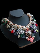  Kette  XXL Kunststoff Perlen