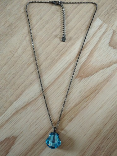 Blaue muschel halskette - ,