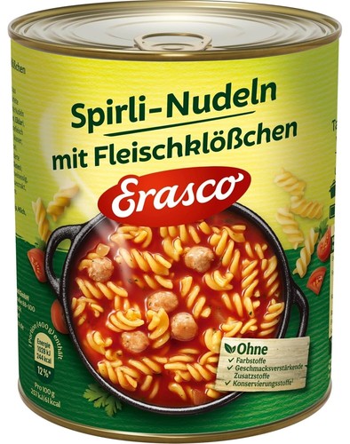 Erasco spirli nudeln mit - erasco,