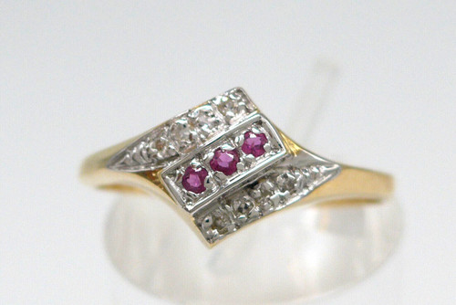 Diamant rubin goldring 585er - goldring,,