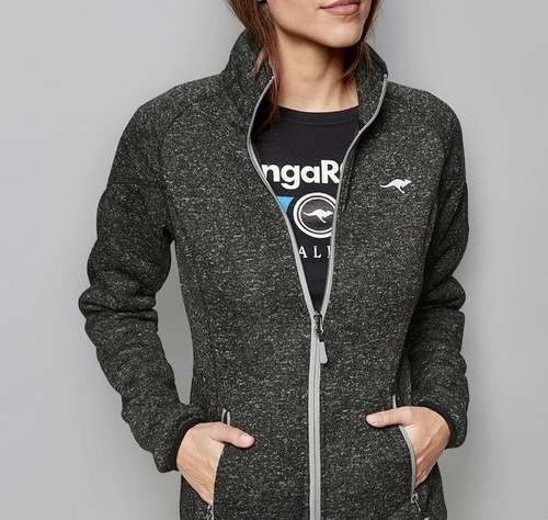 Kangaroos langer strickfleece - kangaroos,