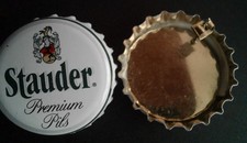 Ohrringe, Ohrstecker Stauder Premium Pils, Stauer Kronkorken Ohrringer, Stecker