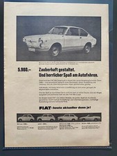 Fiat 850 Coupe Oldtimer Original 1967 Vintage Advert Werbung Reklame