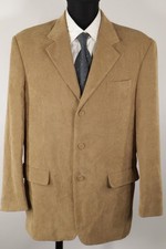 c.comberti sandgelbes Cord-Sakko Gr.50/M Polyester Polyamid Top Zustand