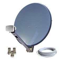 Sat Anlage Monoblock ASTRA+ HOTBIRD gleichzeitig Kabel 120dB LNB Single Monoblok