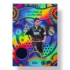 Manolo Sanchis /99 Match Worn Patch Relic Topps Real Madrid Team Set 2024/25