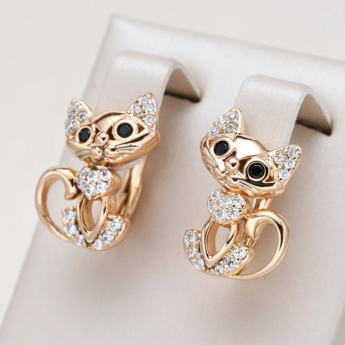 Elegante 585 rosegold ohrringe - elegante,