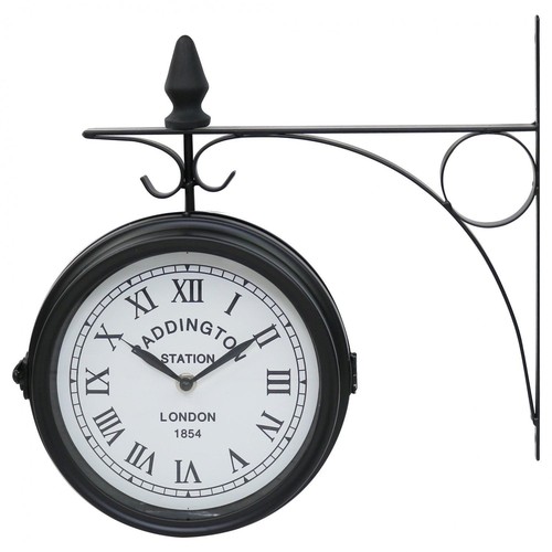 Retro doppelseitige wanduhr - retro,