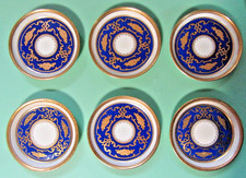 Antik 6 Porzellan Teller
