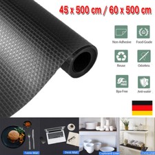 DIY Schubladenmatte Einlegematte für Schwarz Schublade Anti-Rutschmatte Matte