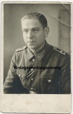 Z1449 Portrait WH Soldat Polizei - Regiment Orden Badges ISA EK Bandenkampf