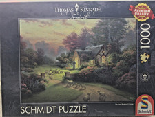Puzzle 1000 Teile Schmidt Thomas Kinkade Nr. 59678 Cottage des guten Hirten TOP!