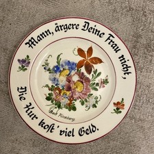 Art Deco Spruchteller  Mann