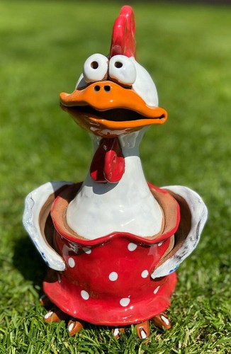 Huhn mit rock keramik - huhn,