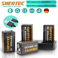 9V Block PP3 Lthium Li-ion