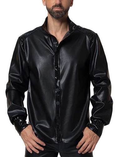 Wetlook hemd langarmhemd - wetlook,
