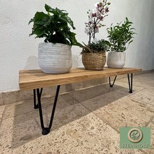 Blumenbank aus Wildeiche –