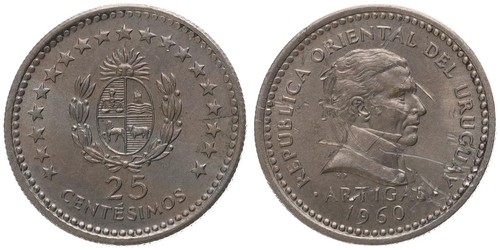 Uruguay centesimos 1960 - 1960,