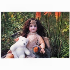 AK Puppen, Puppenkarte v. Micheline Elzingre / Puppe Jumeau (6) 1842-1899