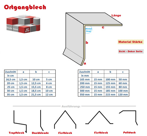 Ortgangblech dachblech - ortgangblech,