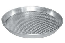 Pizzablech Pizzabackform 3mm perforiert Aluminium Alu gelocht 25mm hoch knusprig