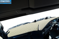 LKW ECO LEDER ARMATURENBRETTMATTE - BEIGE PASST SCANIA S, R NEUE GENERATION [2017 +]