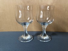 Set Wein-Gläser 2-teilig, kleine extravagante Kelchgläser, etwa 1990-2000