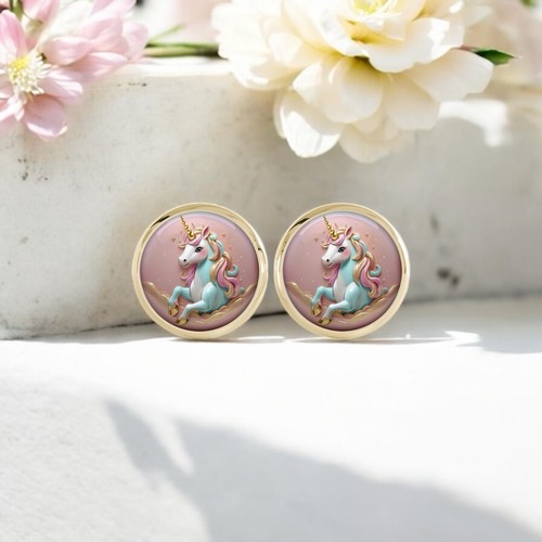 Einhorn ohrstecker ohrringe - einhorn,