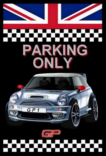 Plakette parking only mini - ",