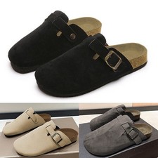 Damen Wildleder Pantoletten