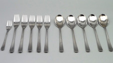 WMF Vision Cromargan Protect Gabeln Löffel für 5 Personen 11 Teile glänzend
