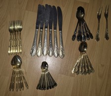 Vergoldetes Besteck Hartvergoldet Diverse 40 Teile