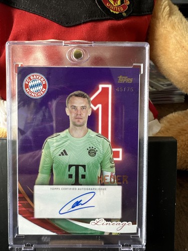 Topps manuel neuer auto fc - topps,