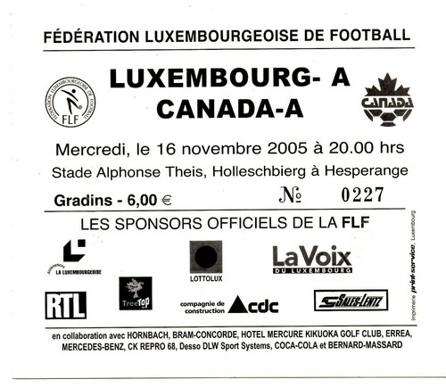 Ticket lsp luxemburg - luxemburg, kanada