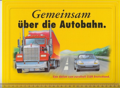 Porsche und lkw auf - und,
