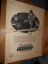original Werbung Reklame Annonce Esso Essolub Auto Öl ca. 40er Jahre